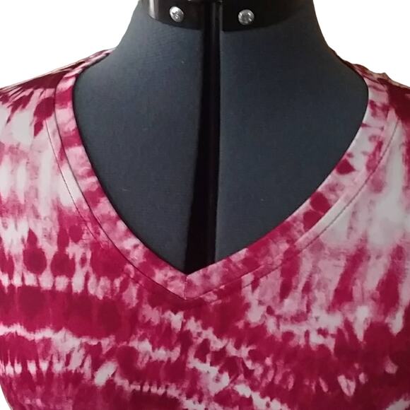 Danskin pink tie dye performance t-shirt medium - Picture 2 of 3